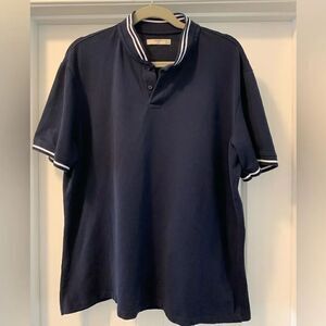 Mango Men Sailor Polo Short Sleeve Shirt Size XL